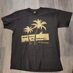 Vintage Diamond Dust Single Stitch Palm Tree T-Shirt Men’s Size XL